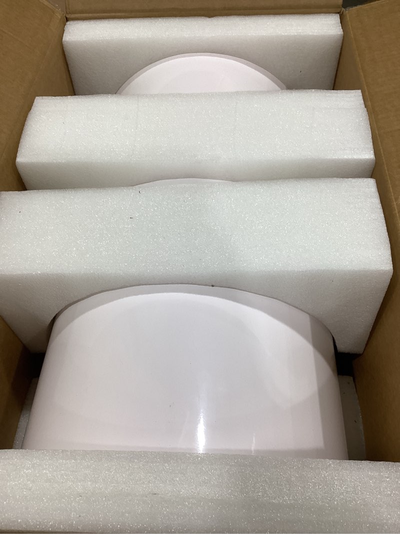 Condition photo showing Good Condition for haisiwlkj 3pcs cylinder pedestal stands for parties, white metal round cylinder plinths dessert table display pillars for birthday wedding bridal baby shower party decorations(small)
