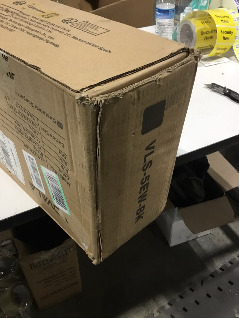 Condition photo showing New/Like New for 5-Tier Bamboo Wood Ladder Bookshelf, Tall Display Storage Shelf, Large Bookcase Modern Industrial Stand Organizer for Home, Office, Living Room, Kitchen, Bedroom, Black