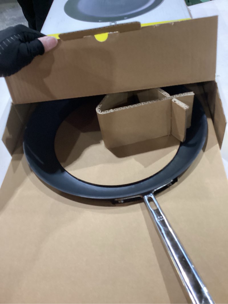 Condition photo showing As Is for misen carbon nonstick™ frying pan – carbon steel pan, naturally nonstick no-coating surface, ultra-durable & oven-safe, induction & gas compatible - 12 inch