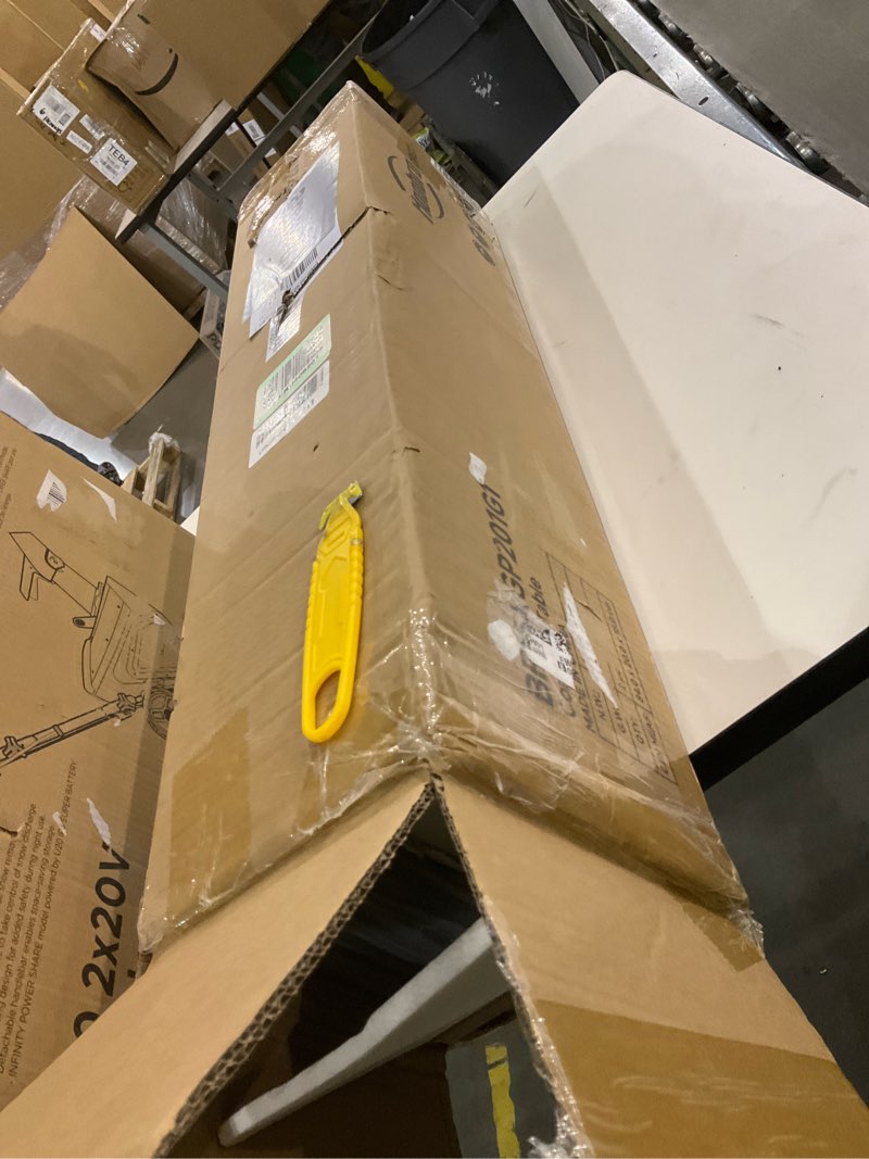 Condition photo showing As Is for HOOBRO 2 Pack 5.9" Narrow Console Sofa Table with Power Outlets, 47.2" Long Behind Couch Table with Charging Station, Skinny Sofa Table for Living Room, Foyer, Rustic Brown BF15XGP201G1 47.2"L x 5.9"W x 31.5"H Rustic Brown + Black 2