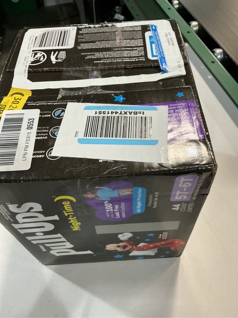 Condition photo showing New/Like New for Pull-Ups Boys' Night-Time Potty Training Pants, Size 5T-6T Overnight Training Underwear (46-60 lbs), 44 Ct 5T-6T 44