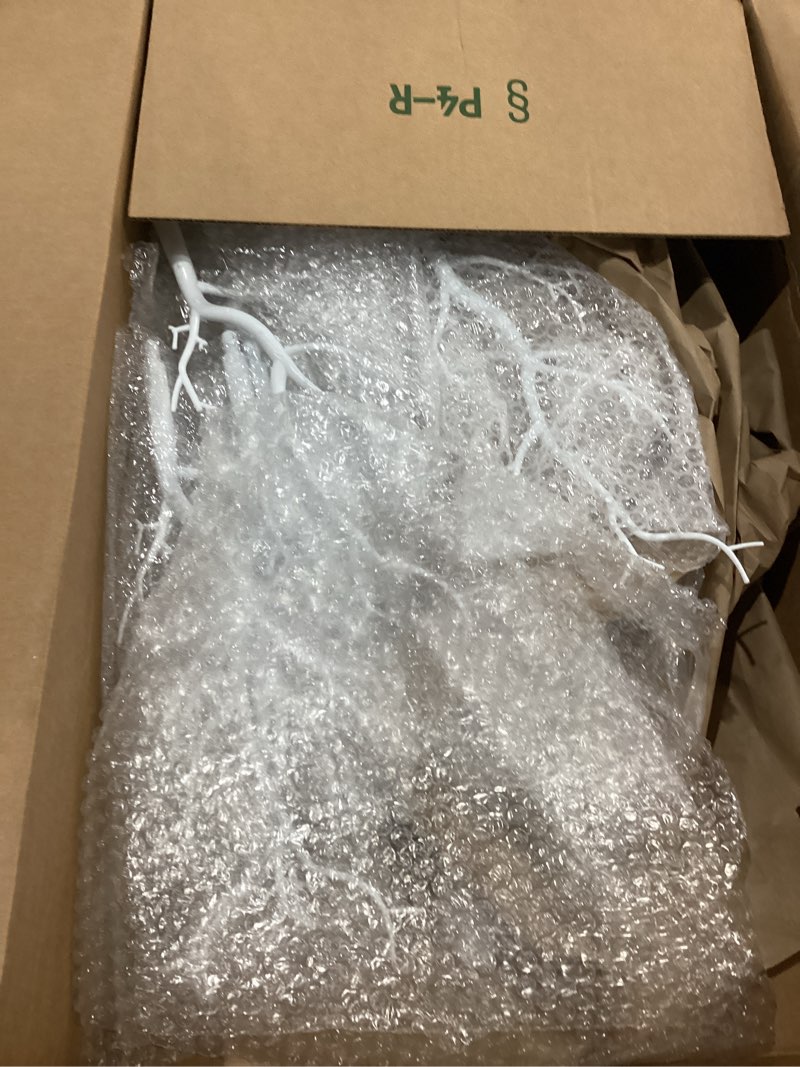 Condition photo showing As Is for NUPTIO Artificial Tree Centerpiece, 30 inches White, Manzanita Tree Decorative Branch for Weddings, Tabletop Decoration, Ornament Display 2ft 6in - 1 Pc White