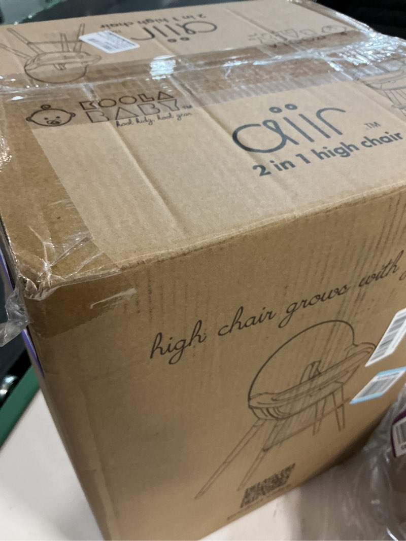 Condition photo showing item condition for Convertible High Chair for Babies, Toddlers, Kids & Children - Wooden Highchair with Adjustable Height & Dishwasher Safe Tray - Wood Feeding & Dining Chair - Converts to Booster Seat (Black)