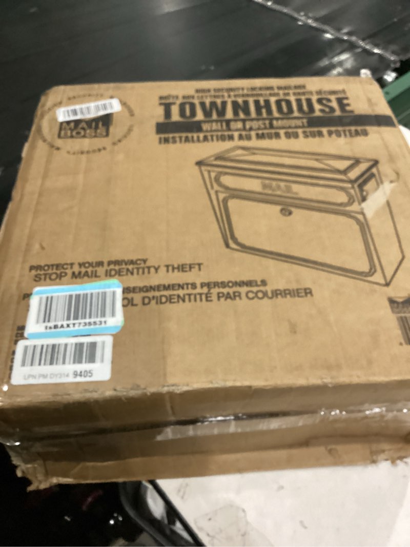 Condition photo showing New/Like New for Mail Boss 7173 Townhouse Locking Security Wall Mount Mailbox, Cream White