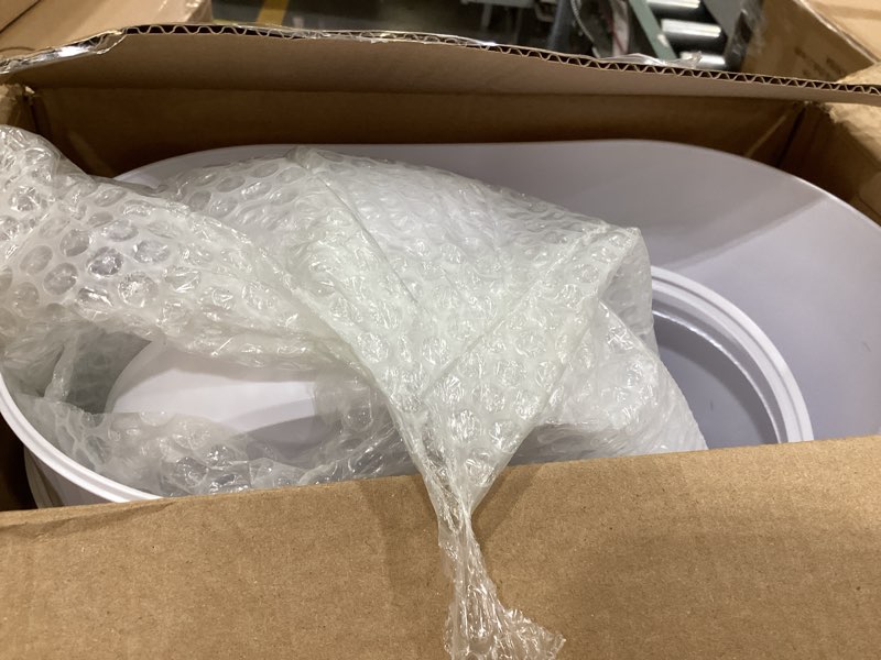 Condition photo showing Good Condition for jinligogo 2 pack 5 gallon bathroom trash can with lid, automatic motion sensor white trash can, touchless slim waterproof garbage bin for kitchen, bedroom, office, and bathroom 2p-5 gallon white