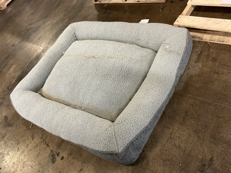 Condition photo showing As Is for Large grey dog bed
