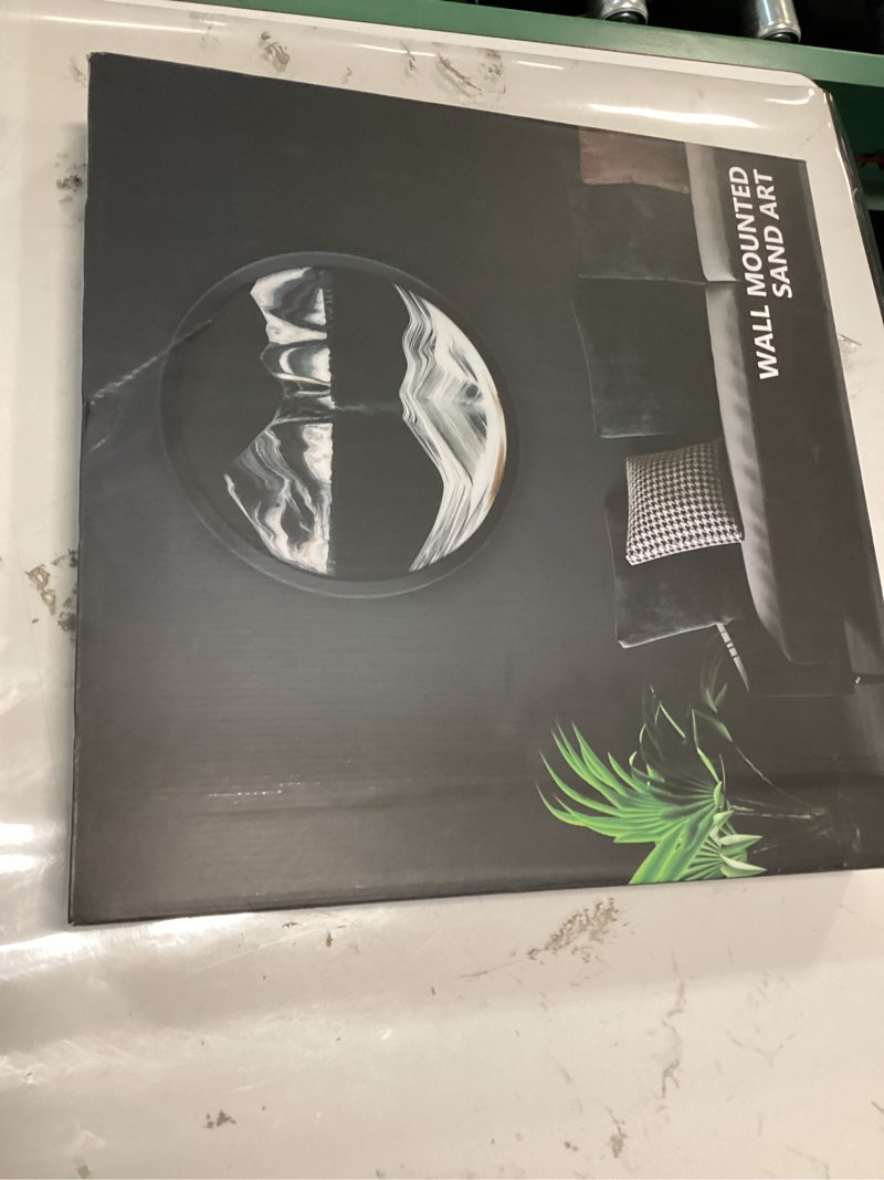 zsdszdzy sand art liquid motion, moving sand art décor, 3d wall mounted 360° rotate sculpture, wall 