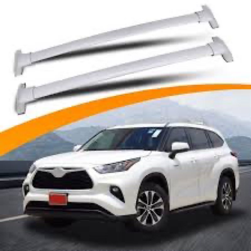Zorik Roof Rack Cross Bars for Toyota Highlander 2020-2024 XLE/Limited/Platinum with Roof Side Rails