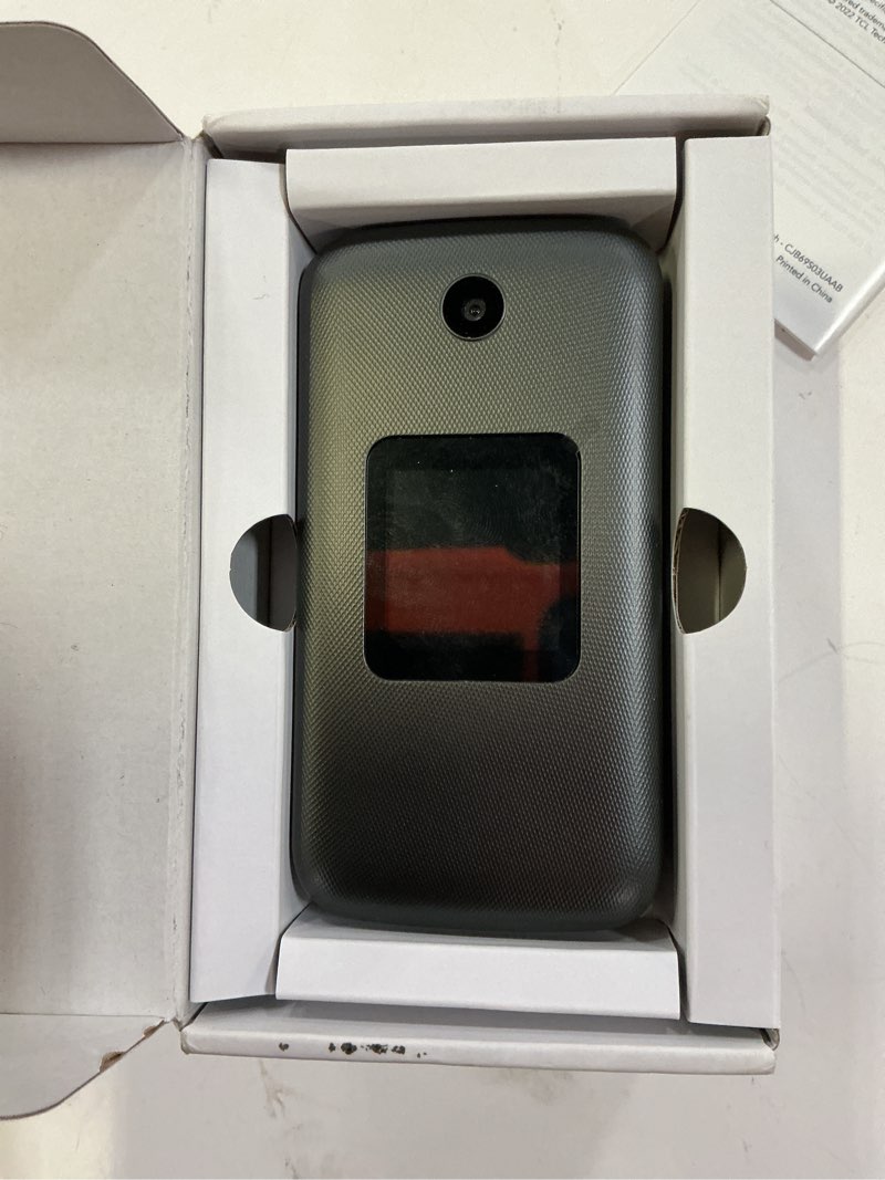 Condition photo showing As Is for tcl 4058l flip go 2.8   4g lte 8 gb storage mtk6739-ch processor us cellular cell phone  dark gray.  *** working condition verified. no network or connectivity tests were performed. bidder be advised***