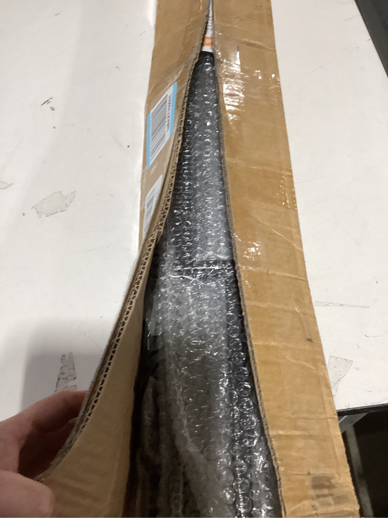 Condition photo showing Good Condition for 1/2 Inch Wrought Iron Rectangular Balusters - Hollow Iron Square Plain Bar Stair Balusters - Metal Spindles for Indoor Staircase with Baluster Shoes, Satin Black (10 Pack)