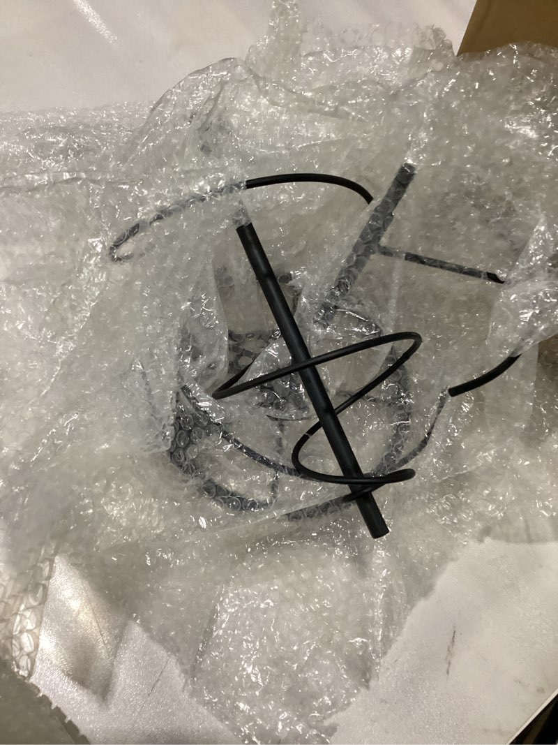 Condition photo showing New/Like New for 24 Lighted Metal Christmas Tree Spiral Black Christmas Rotating Iron Stand Assemble Detachable and 98 Light Multiple Modes Nativity Jesus' Birthday Theme for Home Church Mall Decor