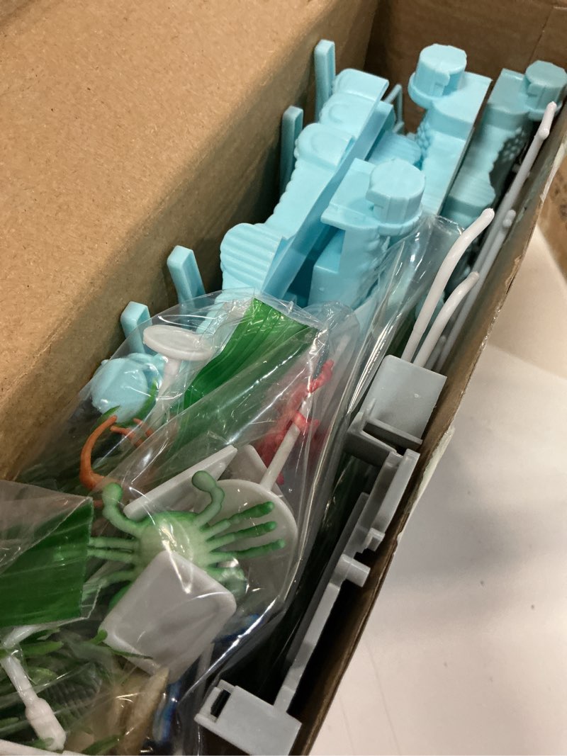 Condition photo showing Good Condition for track race car toys for kids, create a ocean world race road, flexible tracks playset & 2pcs cool shark cars, toddler toys birthday gifts for age 3 4 5 6 year old boys girls blue-shark