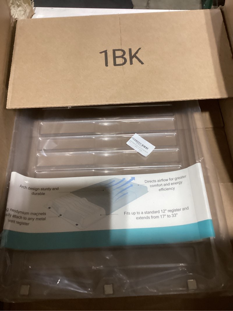 Condition photo showing New/Like New for RXSIAT Magnetic Air Vent Extender for Under Furniture Vent Deflector for Floor Register Up to 12" Wide Extend from 17"-33" 1.5mm Thick-1Pcs