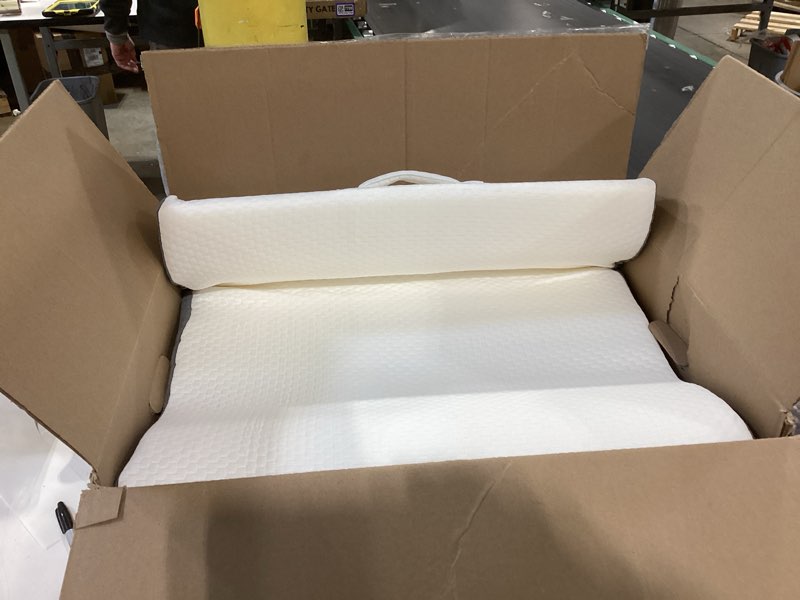 Condition photo showing Good Condition for 3PCS Wedge Pillow Set for After Surgery, Back Pillow for Bed Sitting up, 10-in-1 Foam Wedge Pillow for Acid Reflux & Back Pain Relief, Post Surgery Pillow for GERD & Snoring, White White 3PCS