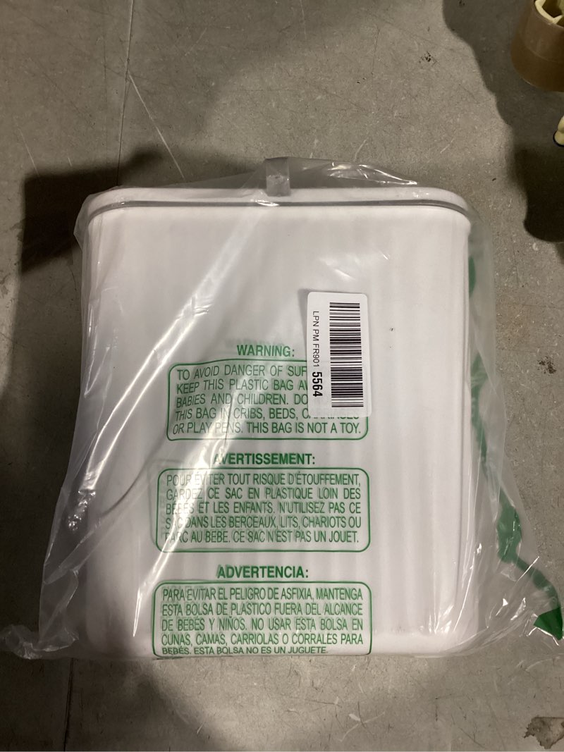 Condition photo showing Good Condition for 2.4 Gallon Kitchen Compost Bin for Counter Top or Under Sink, Hanging Small Kitchen Trash Can with Lid, Wall Mounted Waste Basket Bin Garbage Can for Bathroom (White)