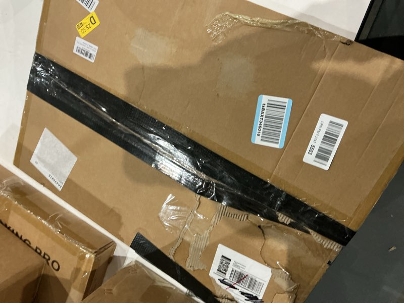 Condition photo showing New/Like New for ARCOBIS Cork Board White Board Combo, 24"X18" Linen Bulletin Board Whiteboard for Wall, Double-Sided Magnetic Dry Erase Corkboard for Home, Office, School, Grey Grey 24"X18"