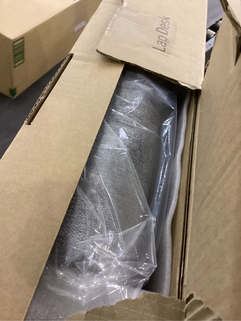 Condition photo showing New/Like New for Reading Pillow with Sturdy Wooden Surface, Lap Pillow Desk for Laptop, Arm Rest Pillow for Bed and Gaming, Soft Cushioned Cover, Storage Pockets, Detachable Design, Perfect for Adults and Book Lovers