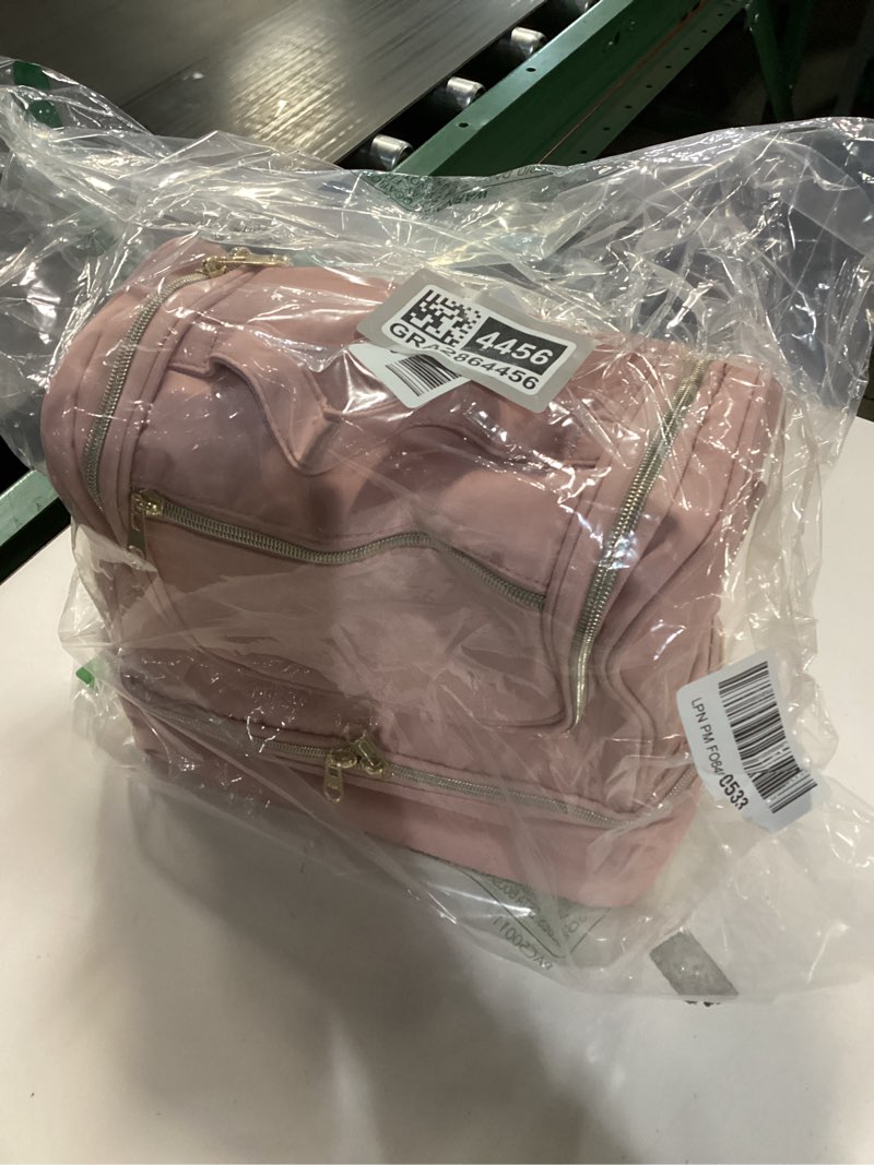 Condition photo showing New/Like New for Wearable Breast Pump Bag with Cooler Compartment Fits for Willow/Elvie/Momcozy M5/S12 Pro/Medela, Breast Milk Travel Tote Bag with Ice Pack & Waterproof Mat,Pink
