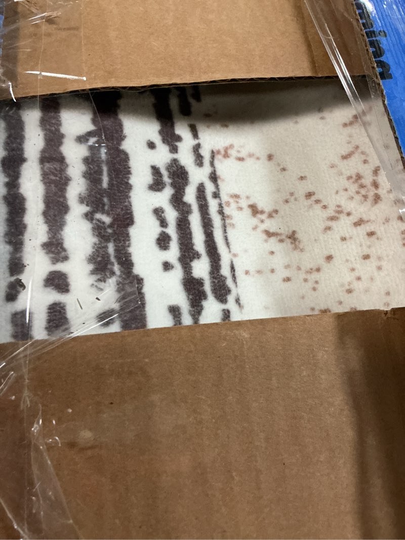 Condition photo showing Good Condition for flydoit modern geometric patchwork area rug, 5x8 chocolate large rugs for living room, rockwood collection indoor rugs for bedroom, throw carpet floor decor for entryway dining room office nursery 5' x 8' (rectangular) chocolate