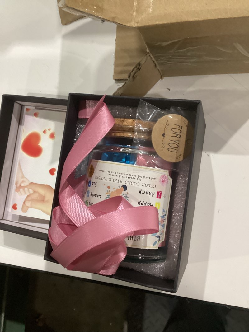 Bible Verse Jar for Mom, Bible Verses in A Jar for Emotional Support and Inspiration,Birthday Gift f