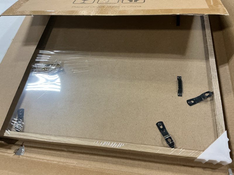 Condition photo showing New/Like New for 16x16 Picture Frame Natural Oak Wood From California-USA with Real Tempered Glass, Handcrafted 16x16 Photo Frame Matted to 12x12 Wedding Photo,Family Picture,Graduation Picture Display on Table & Wall 16"x16"|mat to 12"x12" Natural White Oak