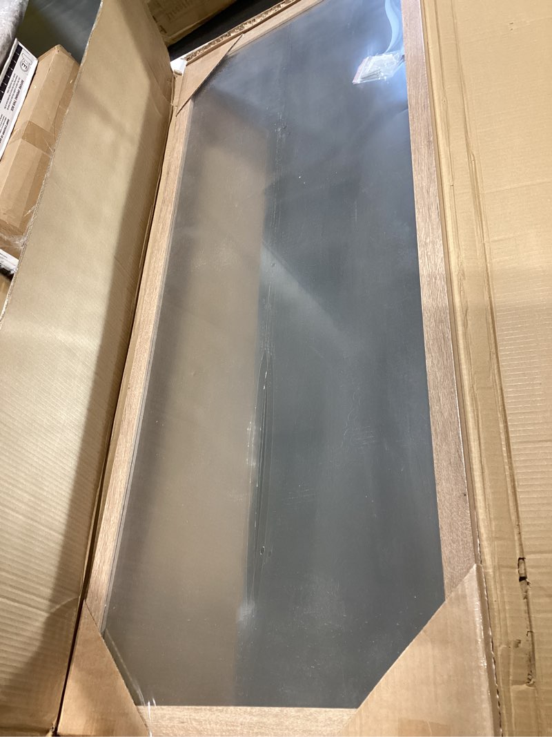 Condition photo showing New/Like New for magnetic chalkboard for wall, long chalk board, wall hanging menu for restaurant, food truck, kitchen, chalk board for kitchen, bar & home decor 19.7" x 47.2"(rb-50120) 19.7" x 47.2" rustic brown chalkboard