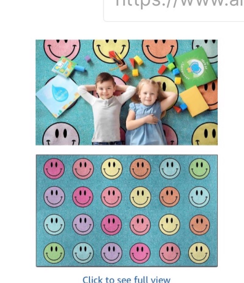 OLEEK Large Classroom Rug Elementary 8x13 - Classroom Rugs for Kids Room - Classroom Carpet Elementa