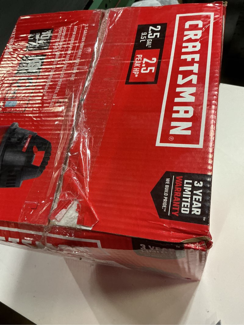 Condition photo showing Good Condition for CRAFTSMAN CMXEVBE17250 2.5 Gallon 2.5 Peak HP Wet Dry Vac, Portable Shop Vacuum Wet and Dry with Filter Bag, Hose and Attachments for Cleaning in The Home