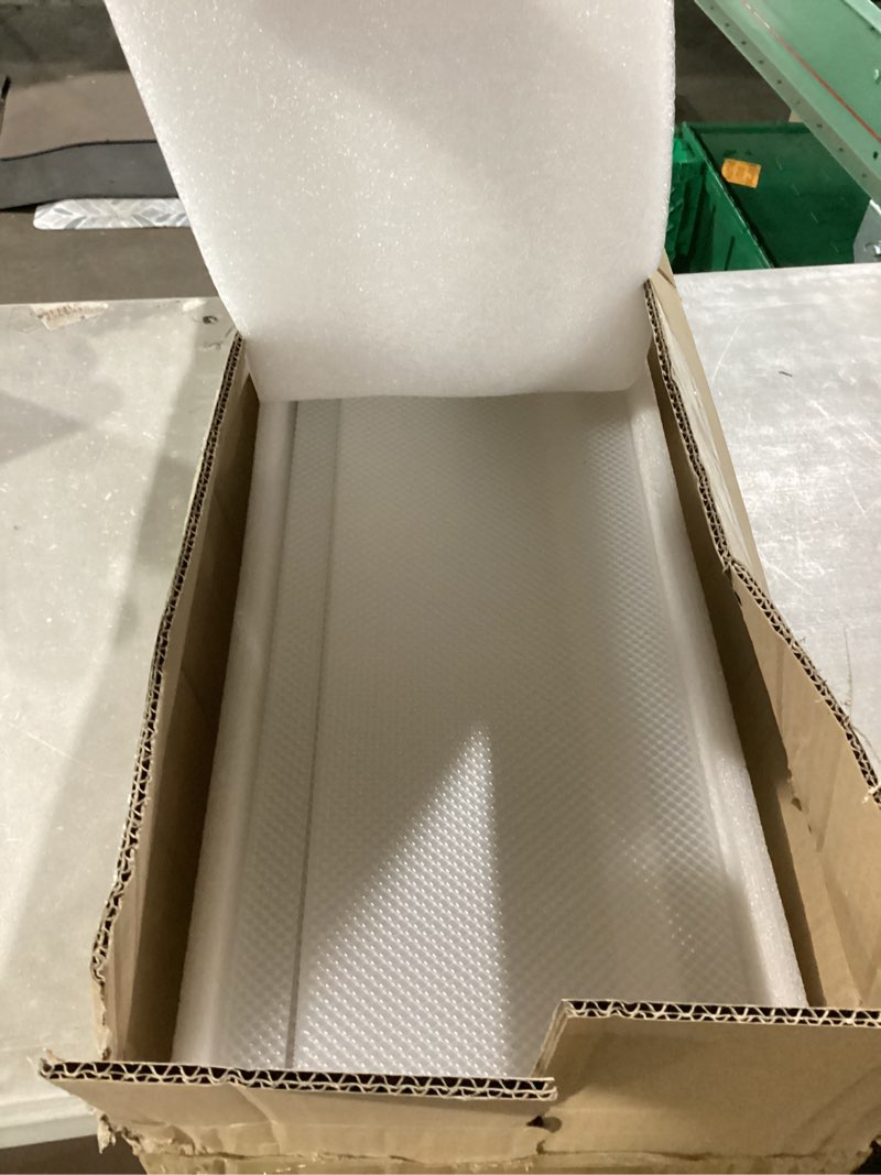 Condition photo showing Good Condition for 4 Pcs 48 Inch Fluorescent Light Fixture Covers Replacement Wrap Around Light Cover 4ft Two Bulb Replacement Lens Transparent Square Lenses for 4ft LED Ceiling, Home Kitchen Room