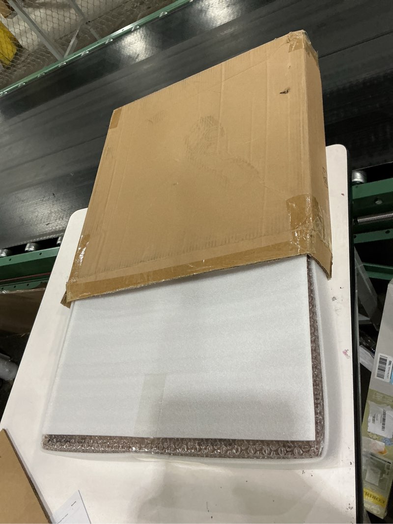 Condition photo showing New/Like New for Serving Tray with Handles, 20 Inch Large Square Ottoman Tray Acacia Wood Decorative Tray for Living Room, Ottoman Coffee Table, Kitchen, Appetizers, Breakfast, Patio, Party Square Tray -20 Inch