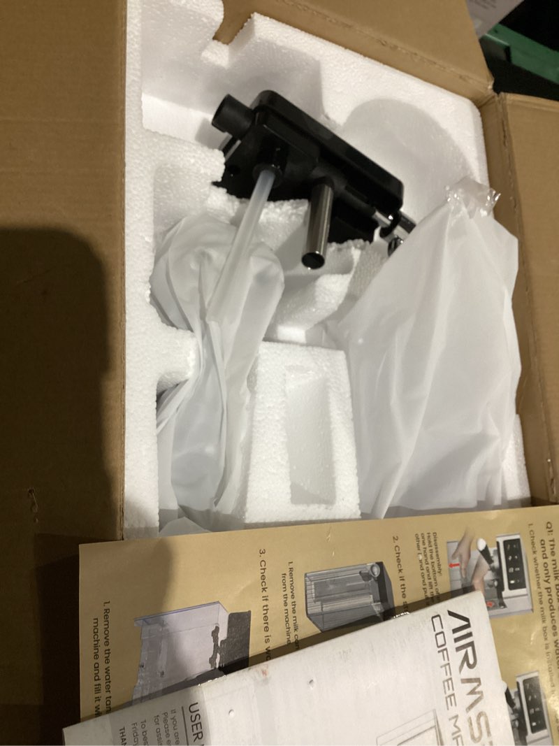 AIRMSEN 20 Bar Espresso Machine with Automatic Milk Frother, Cappuccino & Latte Coffee Maker with Qu