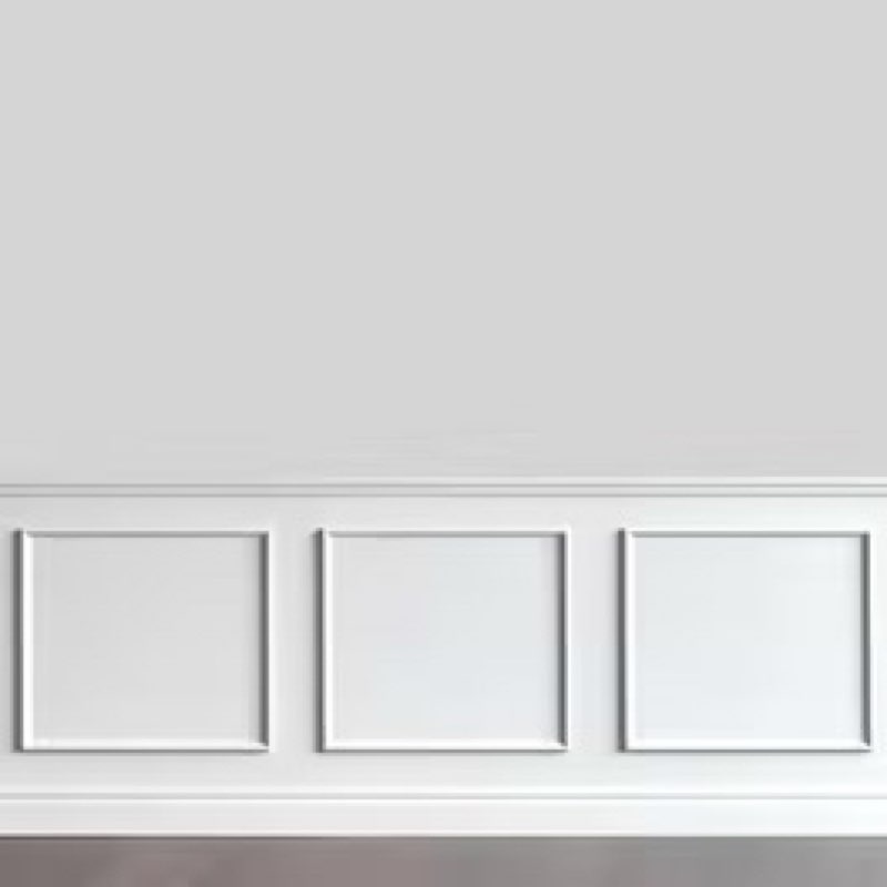 hungbak 2 set of 24\" x 24\" pre-cut accent wall molding trim kit, peel and stick premade wainscoting