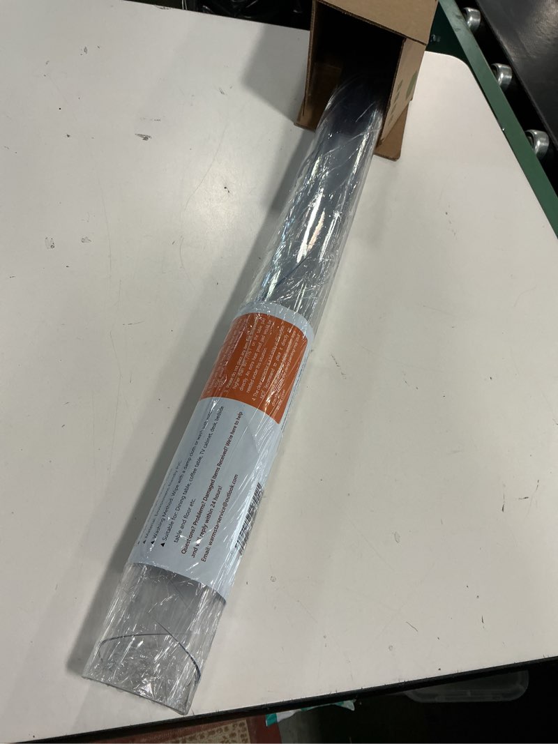 Condition photo showing Good Condition for Warmstar Round Clear Table Protector - 36Inch, 2mm Thick PVC Tablecloth for Dining & Coffee Tables Clear 36" (Round)