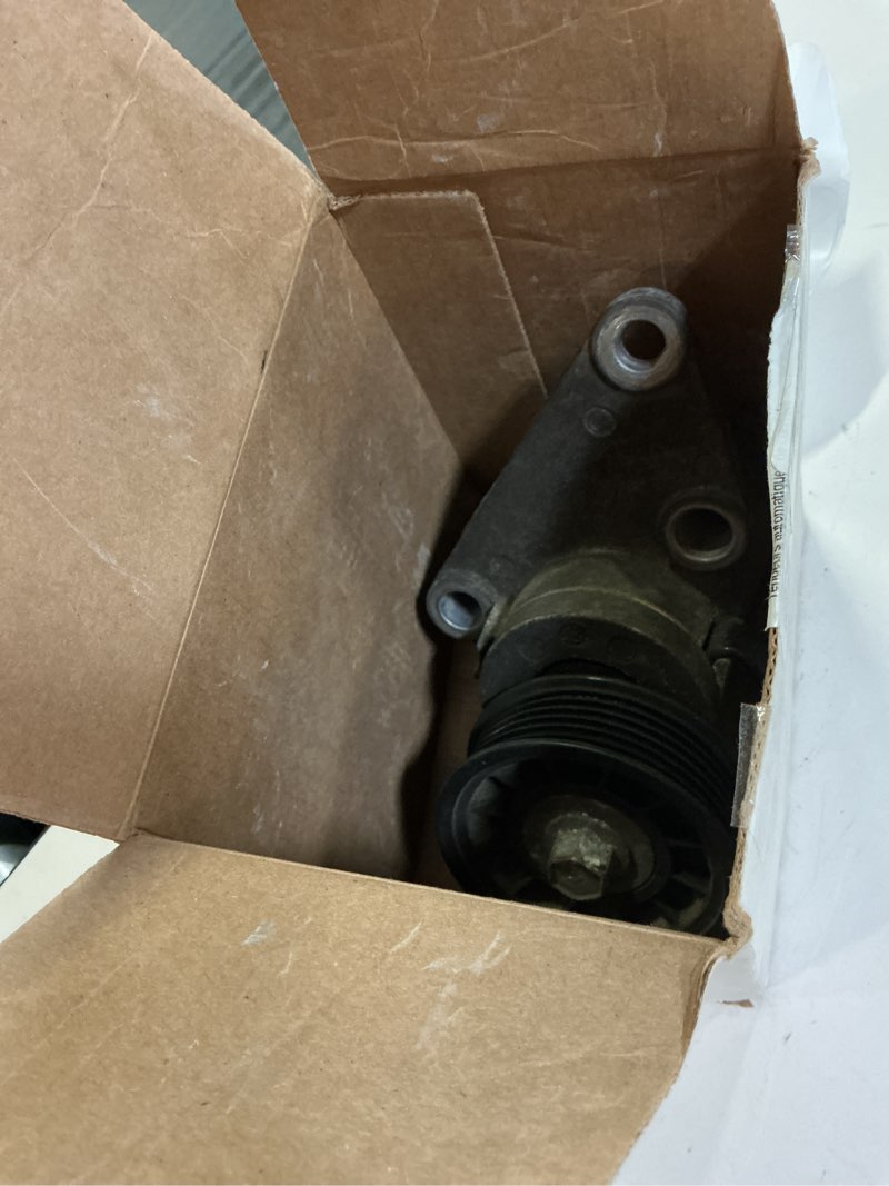 Condition photo showing As Is for acdelco gold 38158 drive belt tensioner assembly with pulley, aluminum w/ black pulley