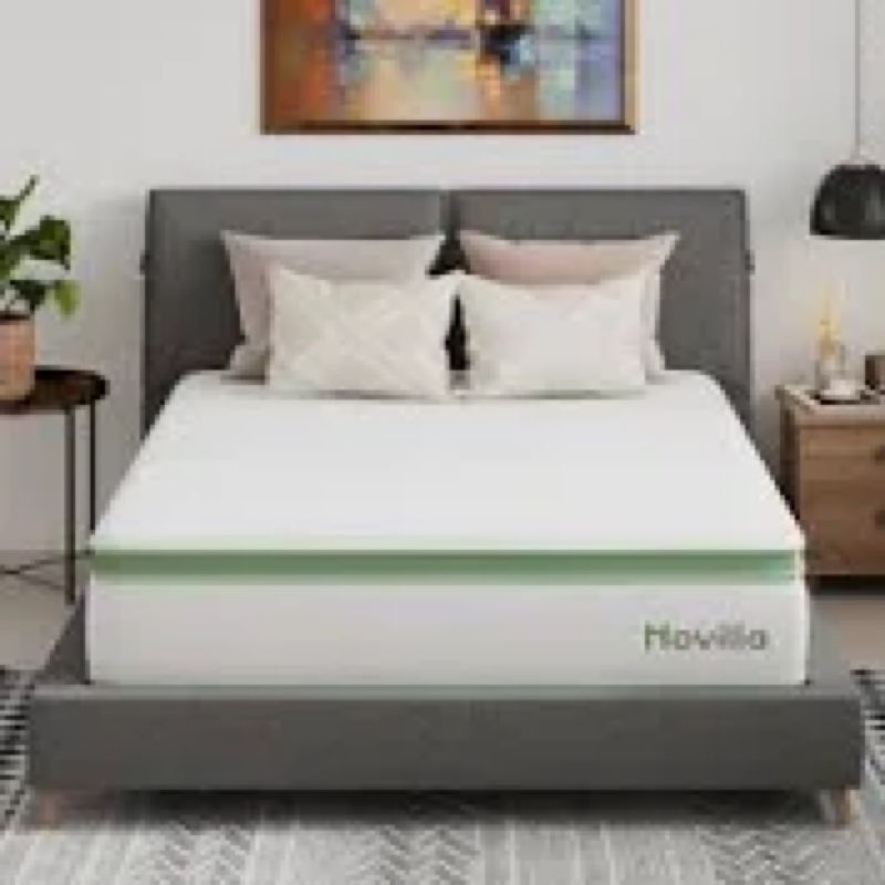 Novilla Queen Mattress 12 Inch, Hybrid Mattress Queen Size with Comfy Support, Bed Mattresses in a B