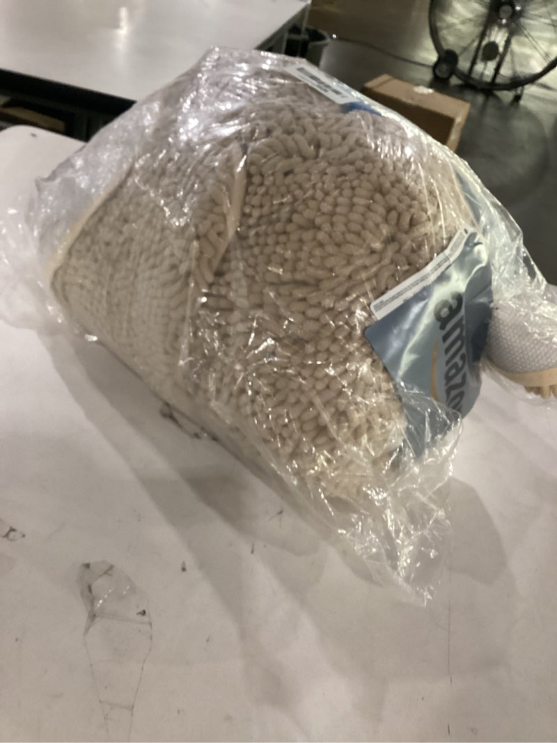 Condition photo showing Good Condition for olanly bathroom rugs sets 3 piece, soft absorbent chenille bath mats and u-shaped contour toilet rug, quick dry, home decor accessories, bath mat set for bathroom (59"x20"+24"x16"+24"x20", beige) 59" x 20" + 24" x 16" + u24" x 20" beige