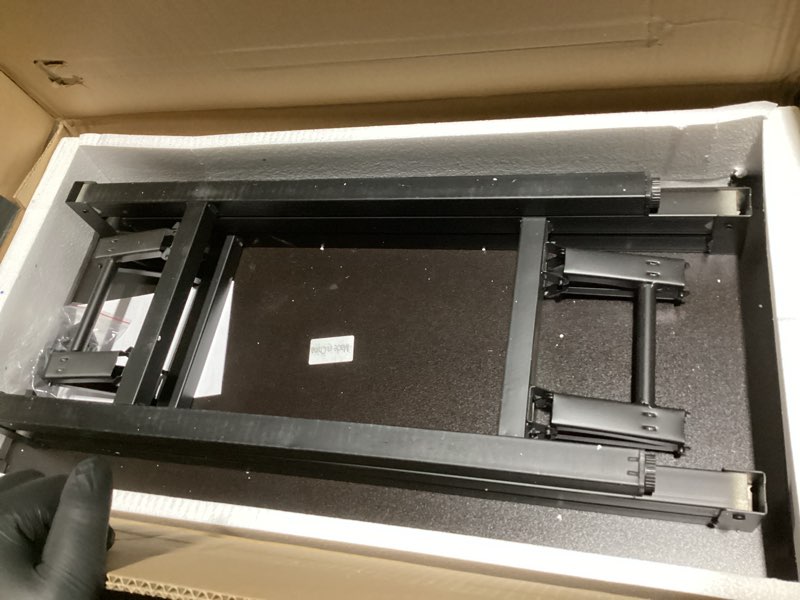 Condition photo showing Good Condition for Need Folding Desk - 31 1/2" No Assembly Foldable Small Computer Table,Sturdy and Heavy Duty Writing Desk for Small Spaces, Black&Black Frame 31.5inch Black & Black Frame