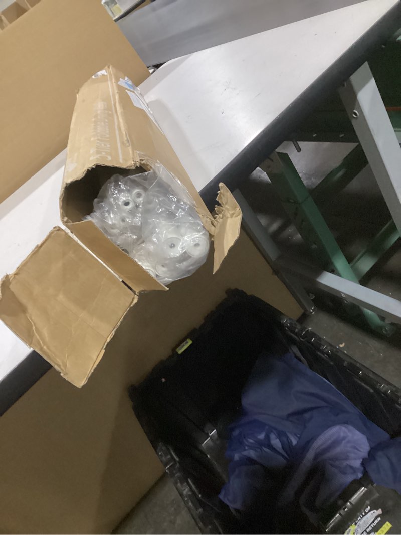 Condition photo showing As Is for STORAGE MANIAC Sweater Drying Rack, Mesh Clothes Drying Rack, Stackable Laundry Drying Rack, Lay Flat Dryer for Delicates, Portable Dry Rack for Indoor or Outdoor, White, 5 Tier Foldable