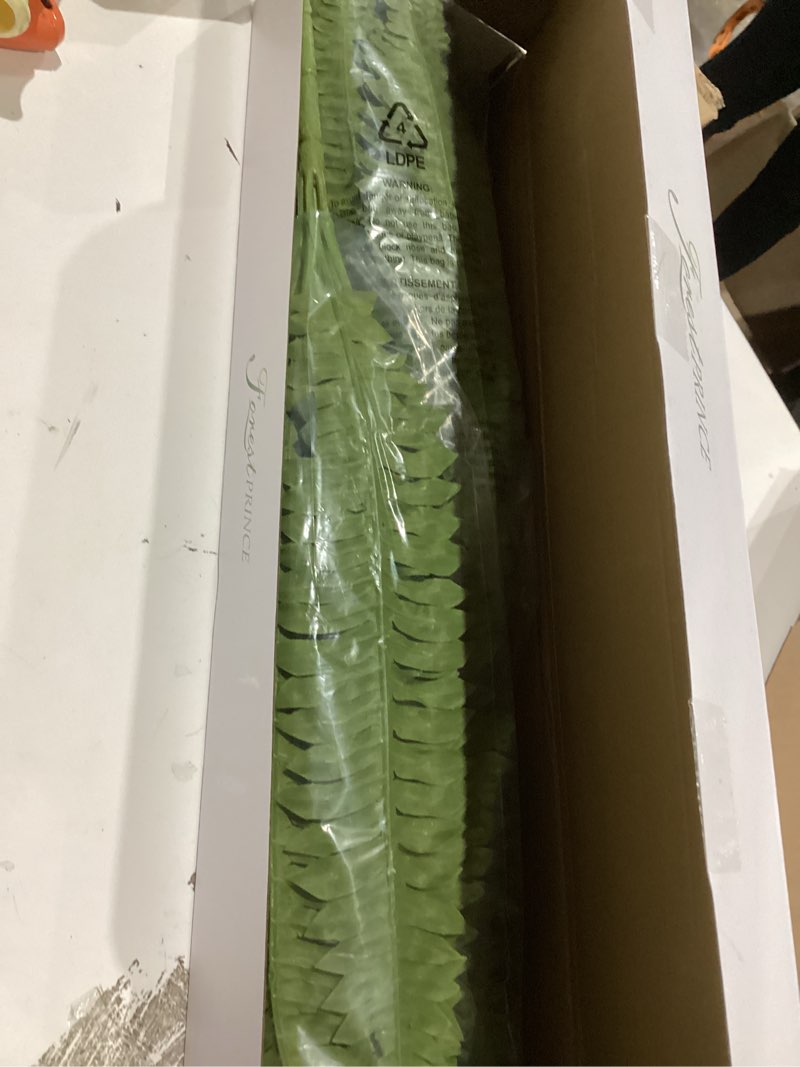 Condition photo showing Good Condition for 35" ferns artificial bush plants large, 2 artificial boston ferns with 39 fronds for outdoors home decor