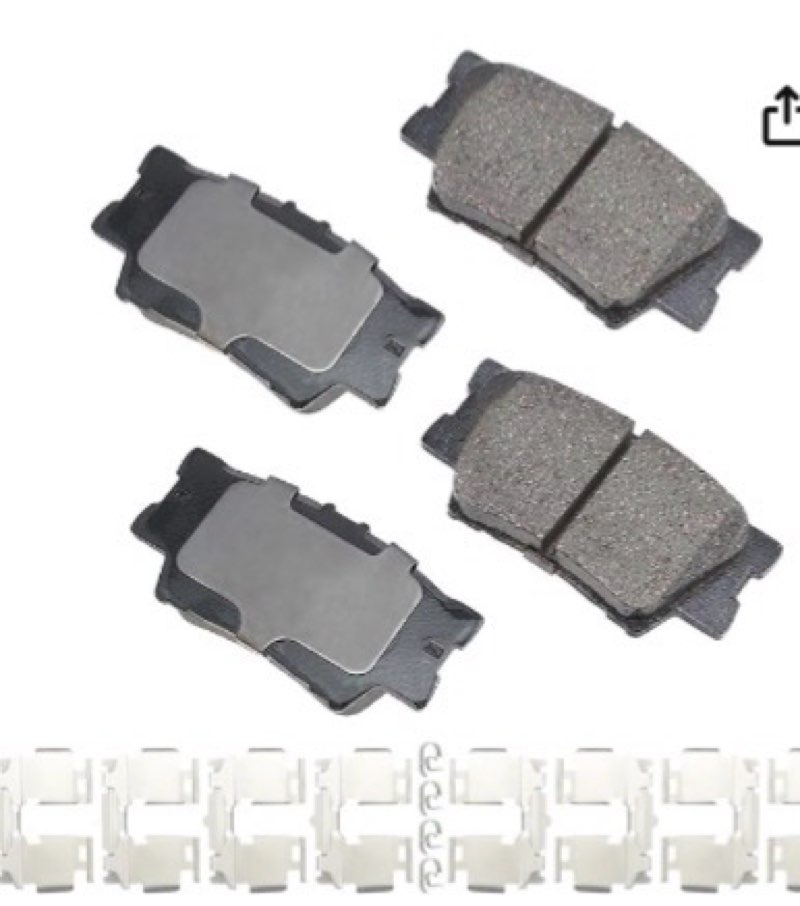 akebono-act1212a ultra-premium ceramic rear disc brake pads
