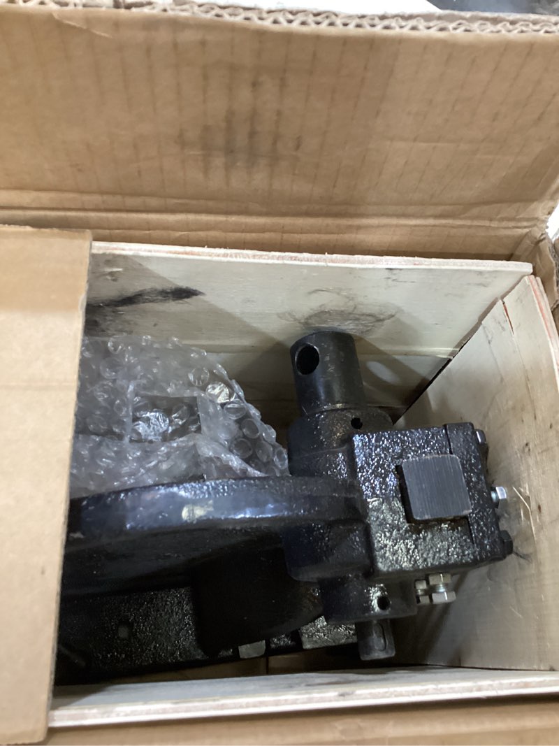 Condition photo showing As Is for vevor arbor press, 1 ton manual arbor press with handwheel, 5.9" maximum height, cast iron heavy-duty manual desktop arbor press, precision hand press for stamping, bending, stretching, forming 1t manual, with handwheel