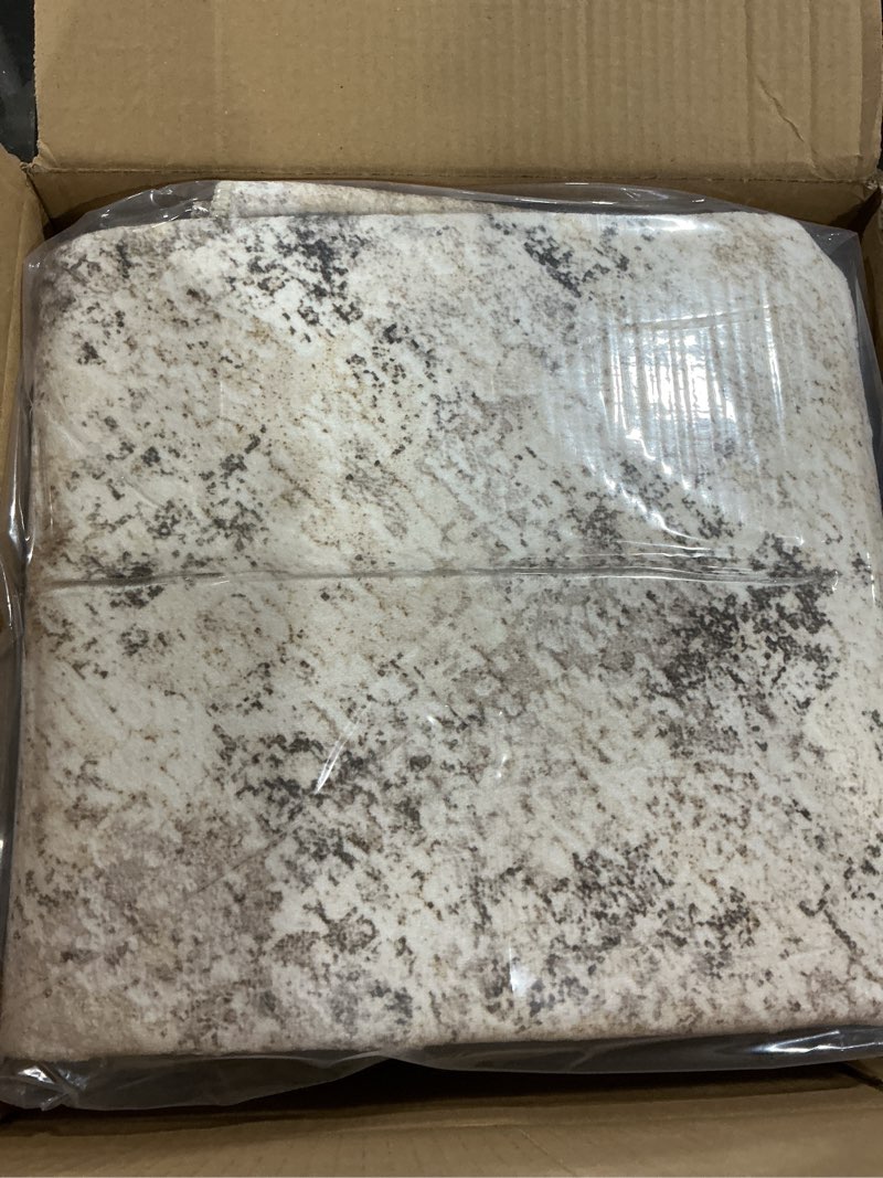 Condition photo showing Good Condition for 6ft Round Area Rug Living Room Rugs - 6x6 Washable Neutral Modern Abstract Soft Thin Rug Indoor Floor No Slip Rug Carpet for Bedroom Under Dining Table Home Office Decor - Golden Grey Golden Grey 6' (Round)