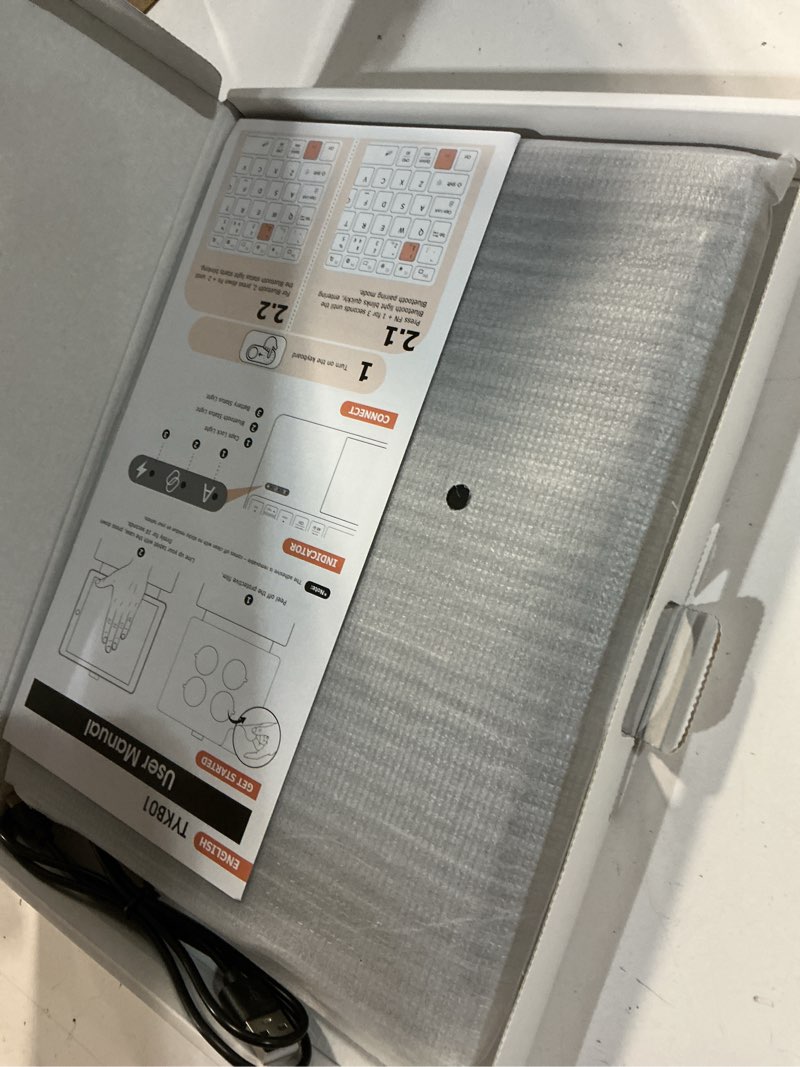 Condition photo showing Good Condition for universal keyboard case for 9-11 inch tablets, dual bluetooth detachable keyboard for android tablets/ipads/galaxy tabs, magnetic backlit keyboard with washable adhesive mount&any-angle stand&trackpad