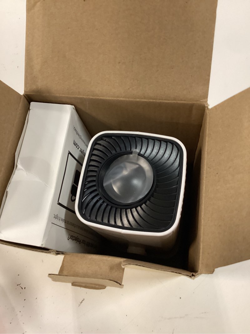 Condition photo showing New/Like New for mini projector, portable projector 4k & full hd 1080p support, 270° rotation outdoor projector, movie projector compatible with smartphone, tv stick, laptop, ps4, hdmi, usb ivory
