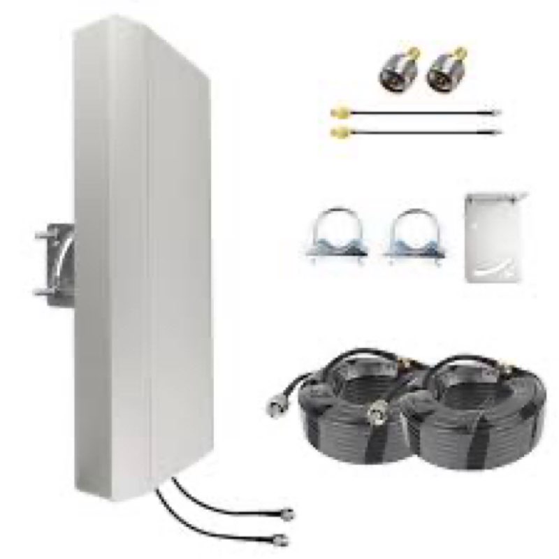 5G 4G LTE Cellular Antenna Kit 2x2 MIMO Directional Panel Antenna for T-Mobile AT&T Verizon Hotspot 