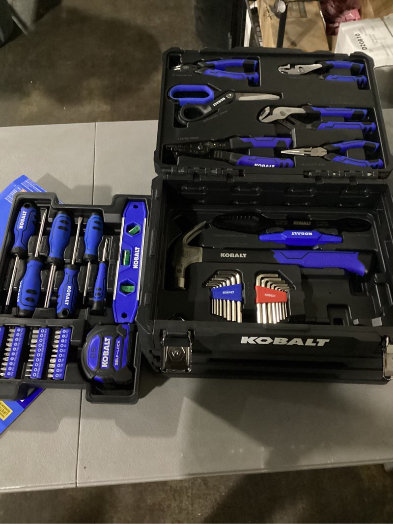 Condition photo showing Good Condition for kobalt 228-piece household tool set with folding case