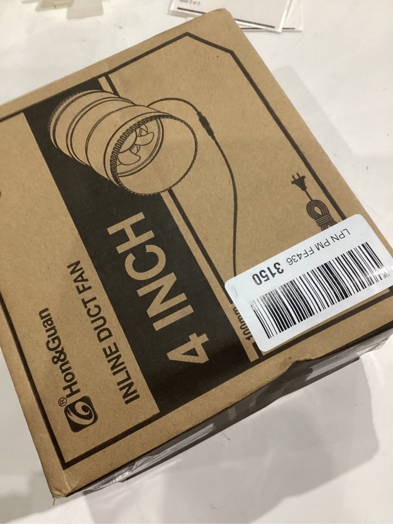 Condition photo showing Good Condition for Hon&Guan 4 Inch Inline Duct Fan with Upgrade Controller - 130 CFM Airflow with 6W Ultra-Low Power and Low Noise 4 Inch Upgrade Controller