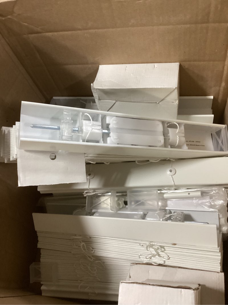 LazBlinds 2 Inch Faux Wood Blinds with Crown Valance, Cordless Blinds for Windows, Room Darkening Ho