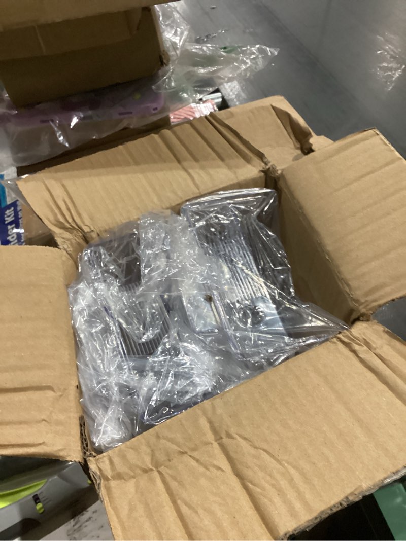 Condition photo showing Good Condition for maxgear brochure holder 6x9 inch with business card organizer, acrylic literature display stand clear plastic flyer holder wall mount or countertop use for pamphlets, booklets, 4 pack 6x9-4 pack