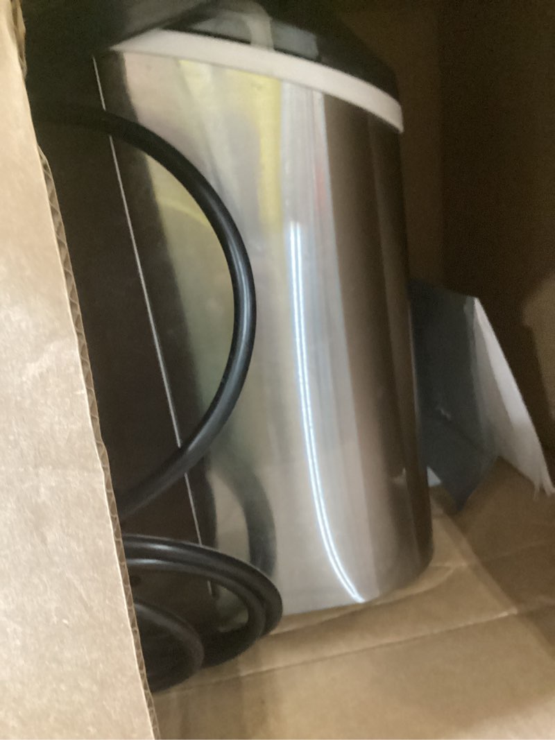 Condition photo showing As Is for kismile nugget ice makers countertop,35lbs/24h,portable sonic ice machine with self-cleaning,one-click operation for home/office(stainless steels silver)